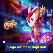 bingo animais imprimir